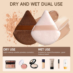 BS-MALL foundation brush with sponge in hand demonstrating smooth blending on the go