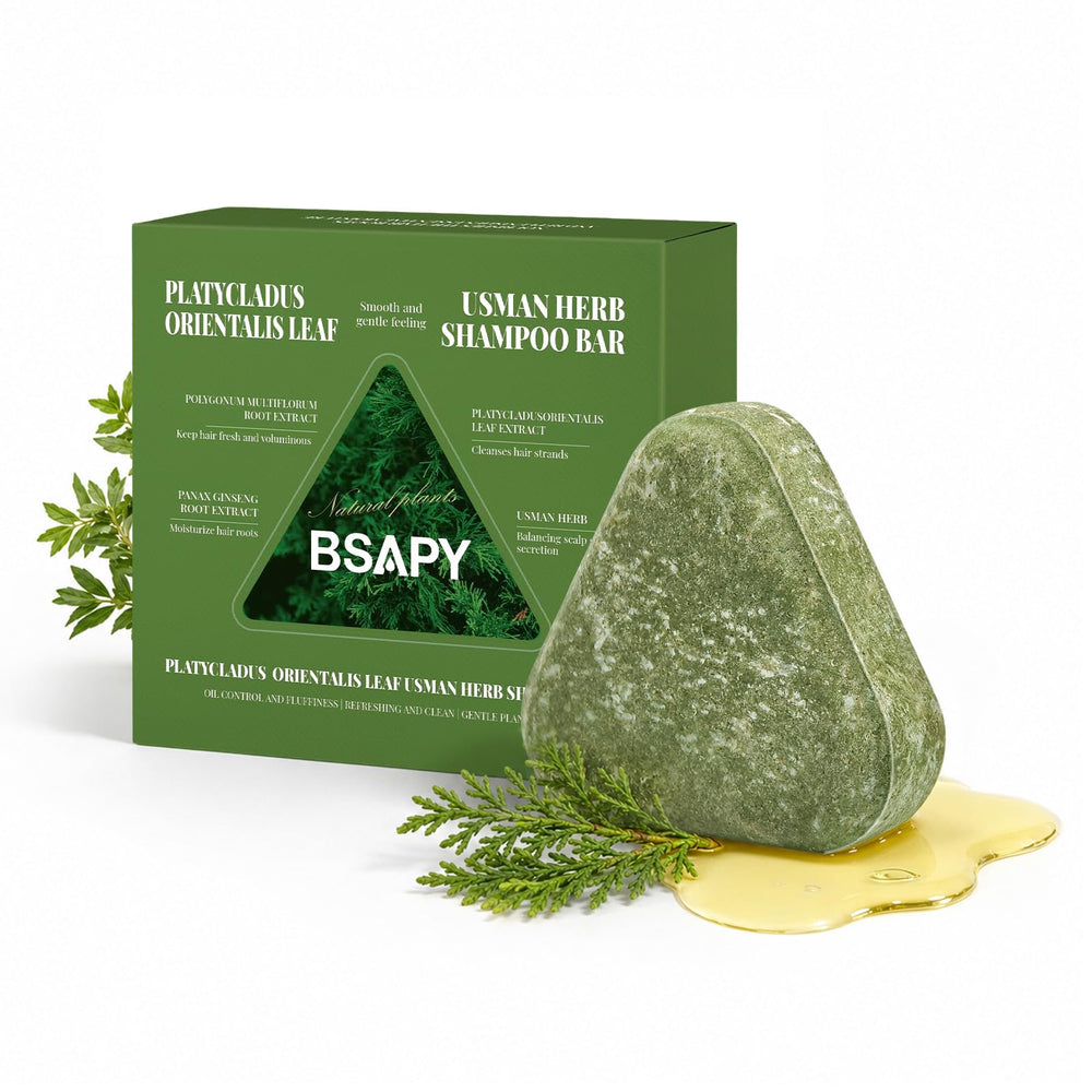BSAPY front packaging showing compact eco-friendly shampoo bar benefit travel-ready