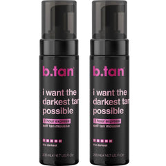 b.tan front packaging showing product benefits and bold branding