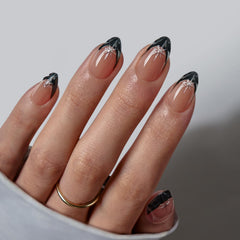 BTArtbox front packaging showing black French tip nails and kit benefits