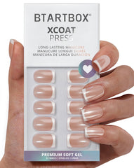 BTArtbox front packaging showing short square French tips and kit branding, easy selection benefit