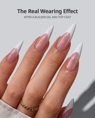 BTArtboxnails close-up of white French tip detail for natural look