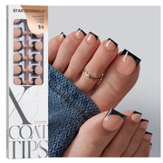 BTArtboxnails front packaging showing peach press-on toes and brand benefit