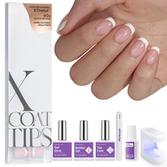 BTArtboxnails front packaging showing French tip set and benefits