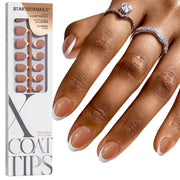 BTArtboxnails front packaging showing white French tips and kit benefits