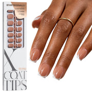 BTArtboxnails front view showing white French tips and natural finish benefit