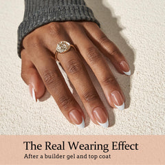 BTARTBOXNAILS side profile showing short almond shape for natural fit