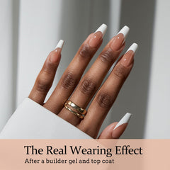 BTArtboxnails hands applying press-on nails demonstrating quick 10-minute application