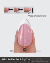 BTArtboxnails worn on hands extra-short style for professional wear