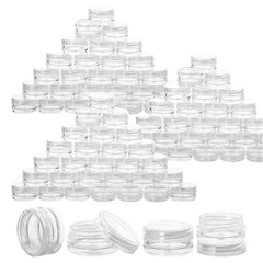 BTYMS clear front view of 100-count jar pack showing benefit of organized storage