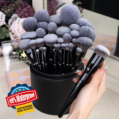 Bueart Design full 32-piece brush set spread for complete routine