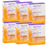 Buf-Puf front packaging showing six gentle facial sponges for daily cleansing