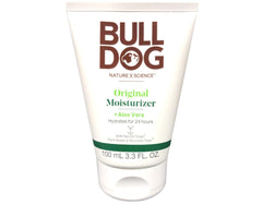 Bulldog Skincare for Men moisturizer texture close-up highlighting lightweight, non-greasy finish