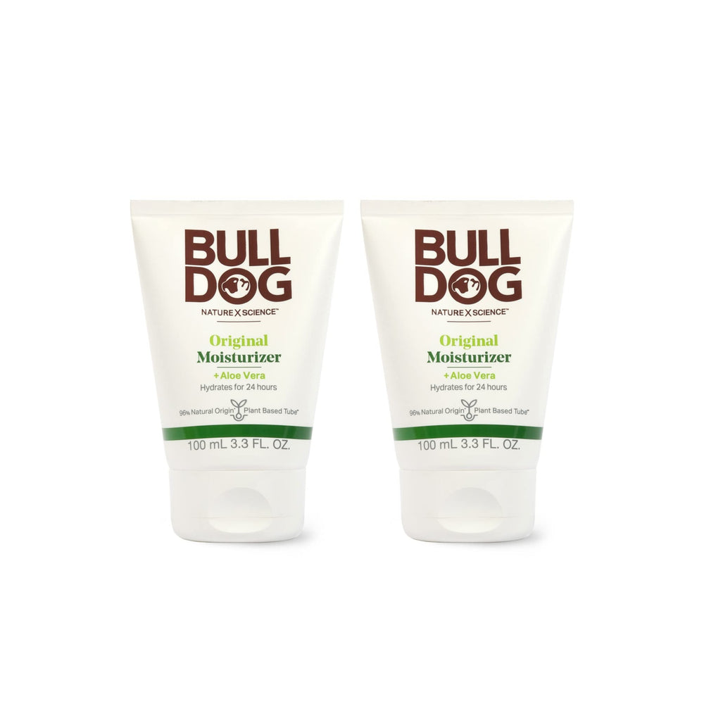 Bulldog original moisturizer front packaging showing brand and size, easy identification