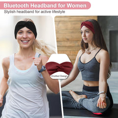 BULYPAZY side profile worn during yoga demonstrating secure fit and hands-free convenience