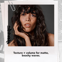 Bumble and bumble spray in hand demonstrating easy, targeted application for volume