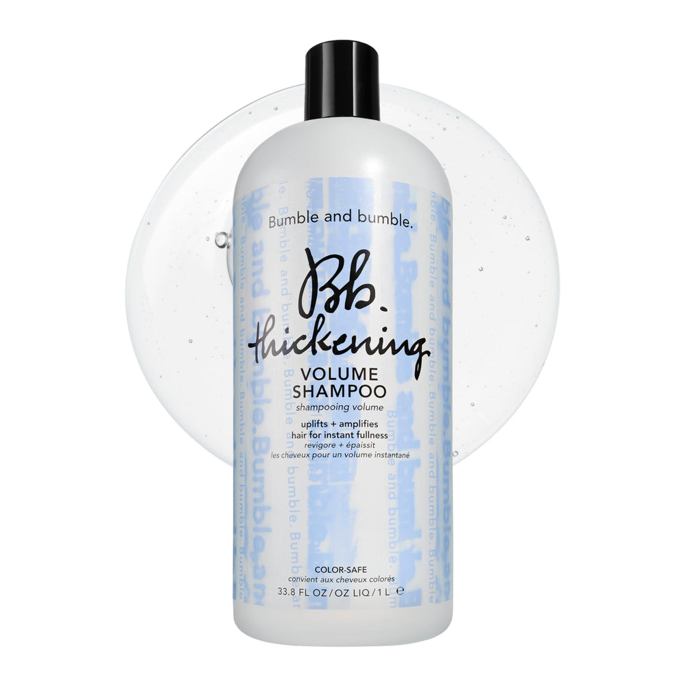 Bumble and bumble front bottle showing branding and size for confident purchase