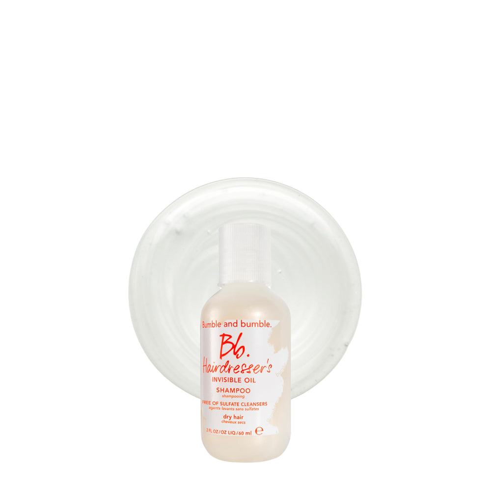 Bumble and bumble front packaging mini bottle shows compact travel convenience