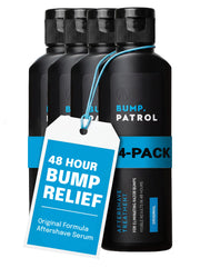Bump Patrol front bottle showing label and pump for quick relief