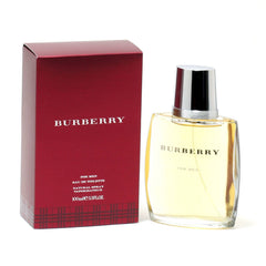 Close-up of Burberry Classic bottle detail highlighting cap and glass finish benefit
