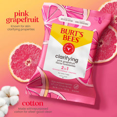 Burt's Bees open tub with a single wipe ready to use and convenient access