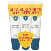 Burt's Bees front view showing honey vanilla tubes and instant hydration benefit
