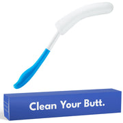 Butt Brush front view showing full shape and easy grip benefit