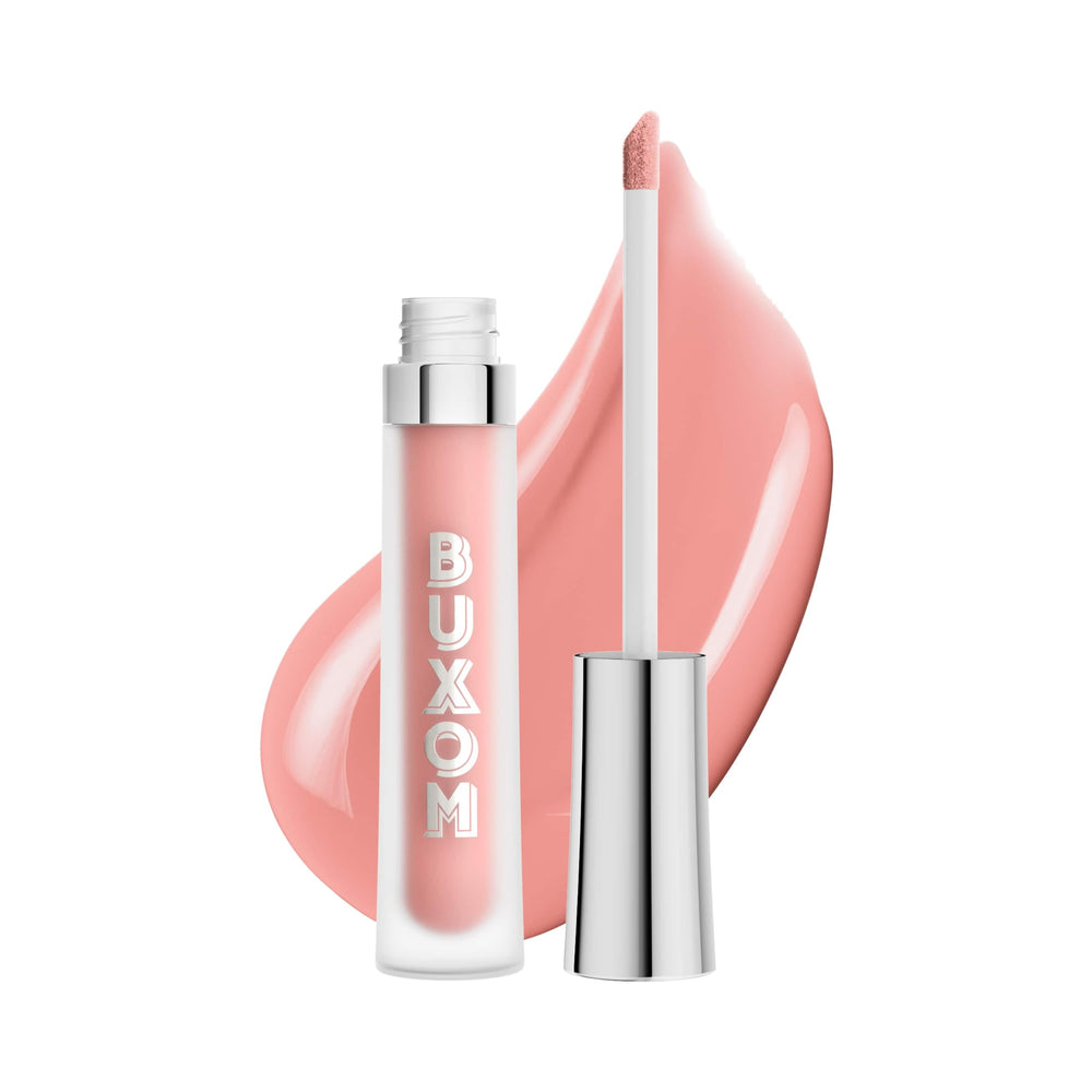 Buxom front packaging showing sleek tube and product name for high-shine benefit