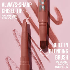 Buxom built-in brush detail blending liner for seamless finish