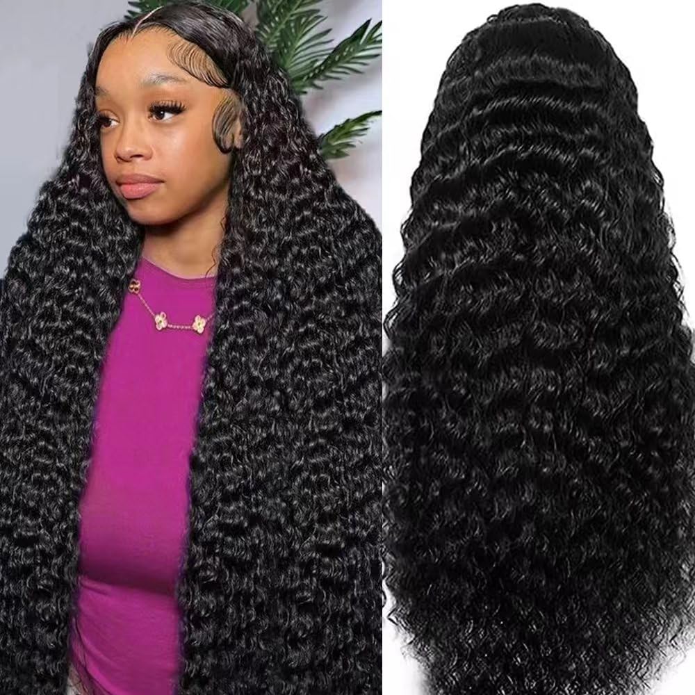 BWDWST front view showing natural hairline and deep wave realism benefit natural appearance