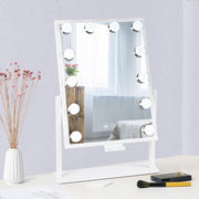 BWLLNI front view showing full mirror and 12 LEDs for even lighting