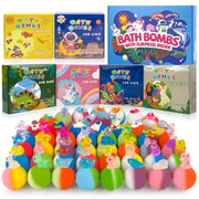 BYGGVIR front packaging showing full 48-piece bath bomb gift set and appeal