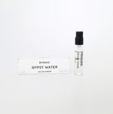 Byredo Gypsy Water sample front view showing compact travel-friendly packaging benefit
