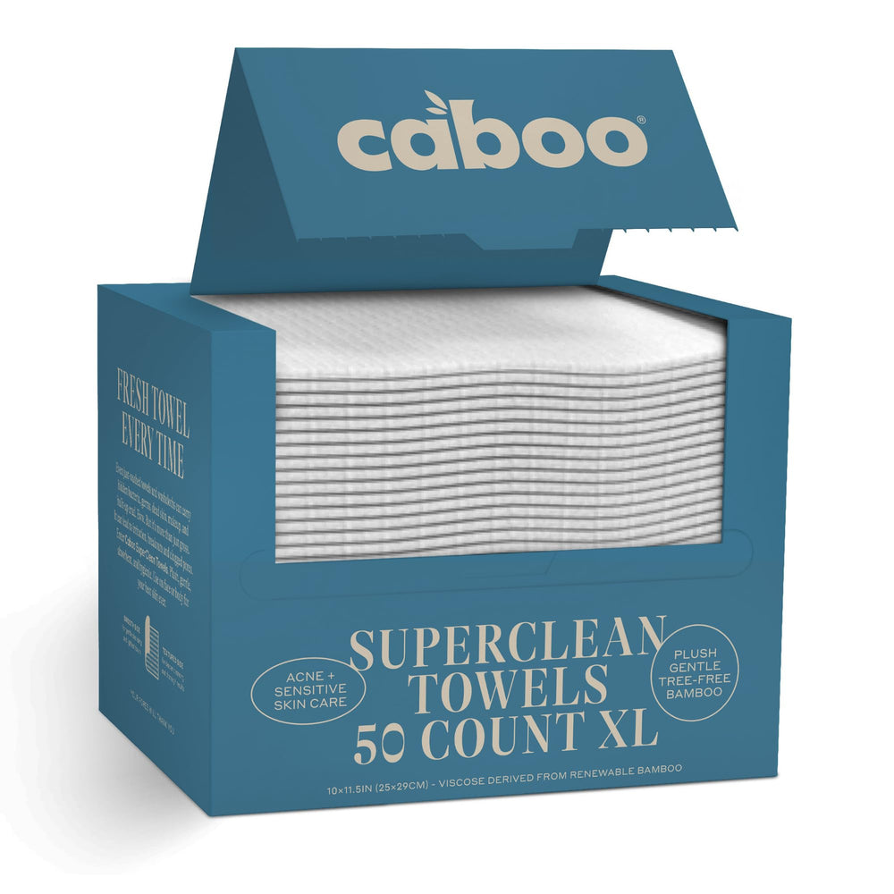 Caboo front packaging showing 50 count and product benefit convenience