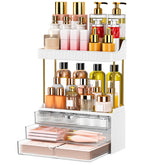 caktraie front view showing amber acrylic organizer and neat layout