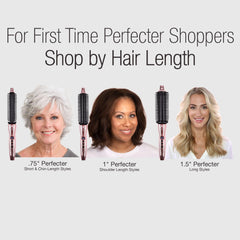 Calista brush styling hair for a voluminous blowout and polished finish