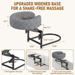 CALLRIOTUS widened metal under-mattress base for steadier positioning