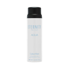 Calvin Klein Eternity Aqua front aerosol can showing minimalist branding and size