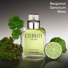 Calvin Klein Eternity bottle detail of cap and glass emphasizing premium finish and lasting shelf appeal