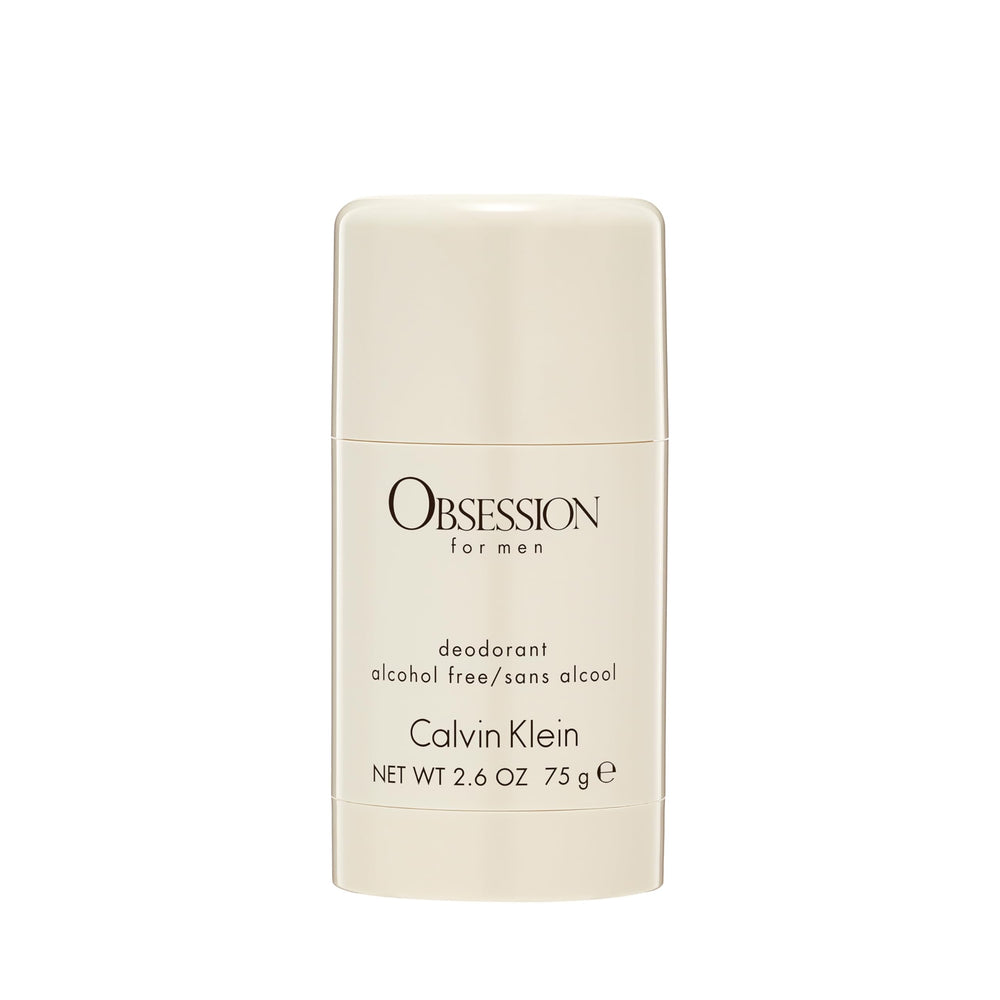 Calvin Klein Obsession front packaging showing stick and label for confident grooming