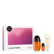 Calvin Klein Obsession front packaging showing bottle and box, elegant gifting benefit