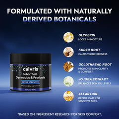 Calvris being applied to scalp demonstrating targeted relief and reduced visible flakes
