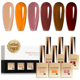 CANNI front view of six color-matched bottles showing shades and easy selection