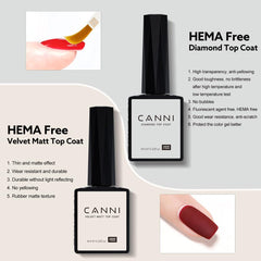 CANNI three color gel bottles grouped showing true shades benefit