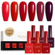 CANNI front packaging showing six red shades and easy selection benefit