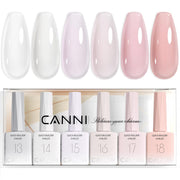 CANNI front packaging showing six 9ml builder gel bottles, ideal for kit organization