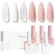 CANNI front packaging displaying six neutral builder gels for easy selection and storage