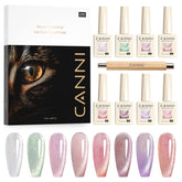 CANNI front packaging showing eight gel bottles and magnet for quick selection