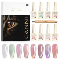 CANNI front packaging showing eight gel bottles and magnet for quick selection