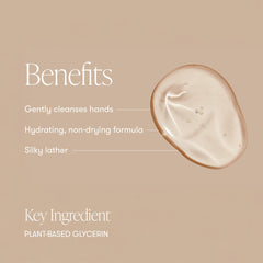 capri blue foam lather on hands demonstrating gentle cleanse and softness